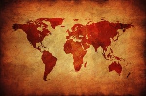 World Map - Coffee Travel