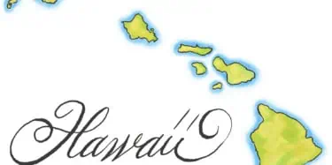 Map of Hawaiian Islands