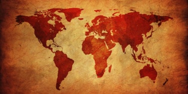 World Map - Coffee Travel