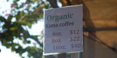 Kona Coffee Price List