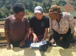 Photo of Jane Mahinda, Oscar Garcia, and Purity Wanjiku