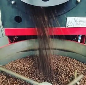 Photo of the roaster in action at The WestBean in San Diego, California