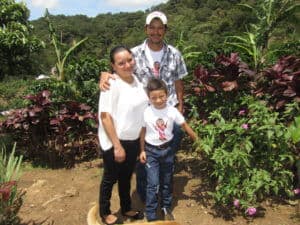 Manuel and Yesenia Lopez (and son), co-producers of Ironclad Coffee Roasters' Tolliver's Reserve Nicaragua Gold Mountain Fruit Candy Nanolot. 