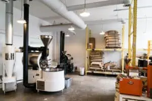 The roasting operation at Good Folks Coffee in Louisville, Kentucky.