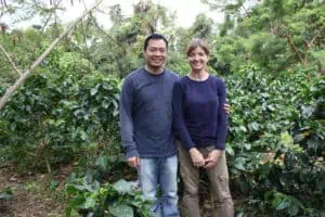 Leo and Rita Purba, producers of the Giv Coffee Huta Raja Natural.
