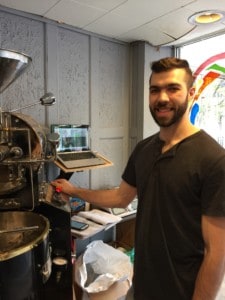 Colläge Coffee's Joe Funte at his Pennsylvania roastery.