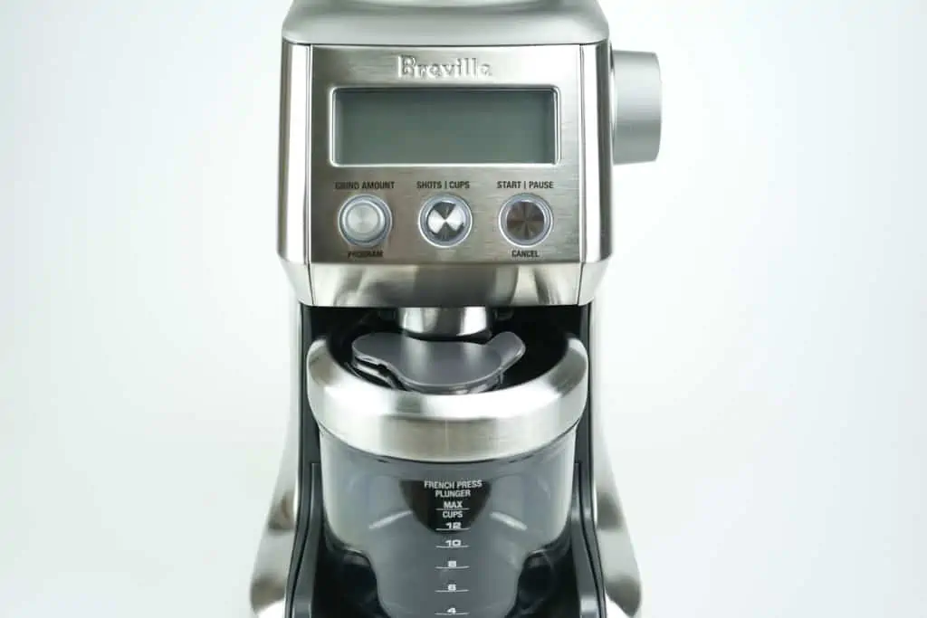Coffee grinder breville top