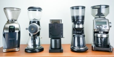 Photo of Fellow Ode with 4 competing grinders